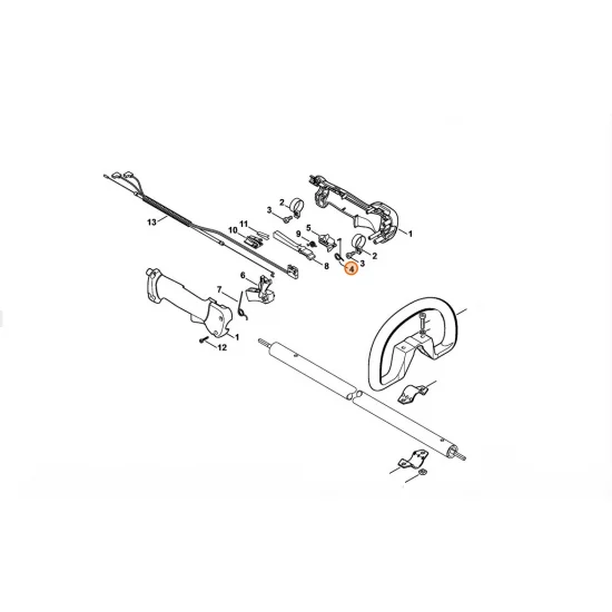 STIHL  Sprężyna ramieniowa 4137 182 4505